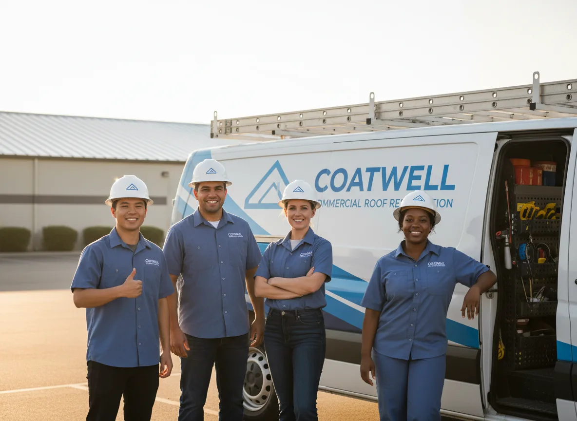 Commercial roof coating company in Pomona, IL